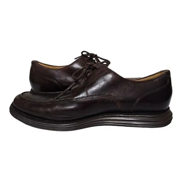 COLE HAAN Lunar Grand Brown Leather Oxford Shoes - Size 10.5