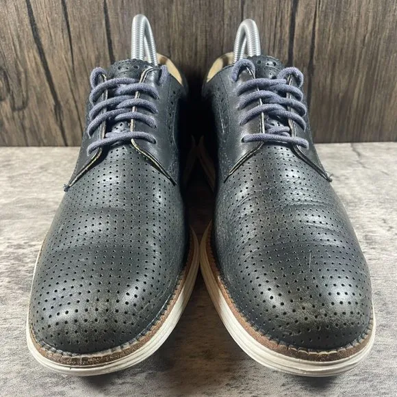 Cole Haan Lunargrand Dark Green Leather Oxford Shoes Men’s Size US 8