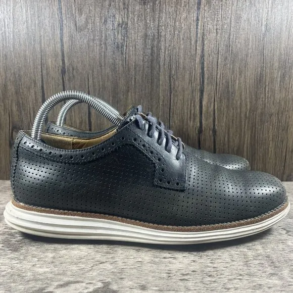 Cole Haan Lunargrand Dark Green Leather Oxford Shoes Men’s Size US 8