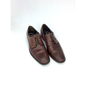 Cole Haan Men Apron Toe Derby Lace Up Oxford Brown Leather Size 8 M dress shoes