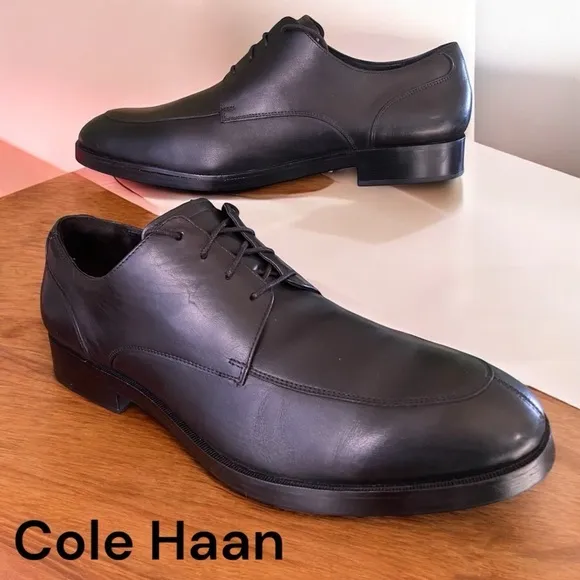 Cole Haan Men's 10.5 Lenox Hill Cap Toe Black Oxford. A classic! Like new cond!!
