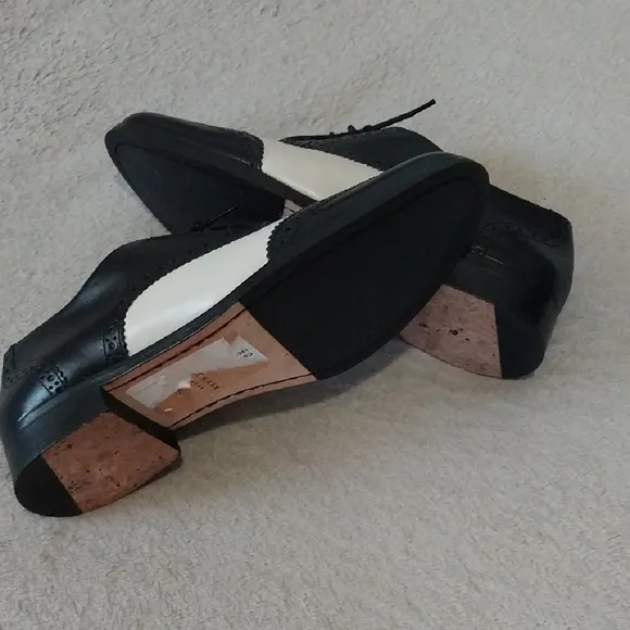 Cole Haan Men's Black and White Oxford Shoes