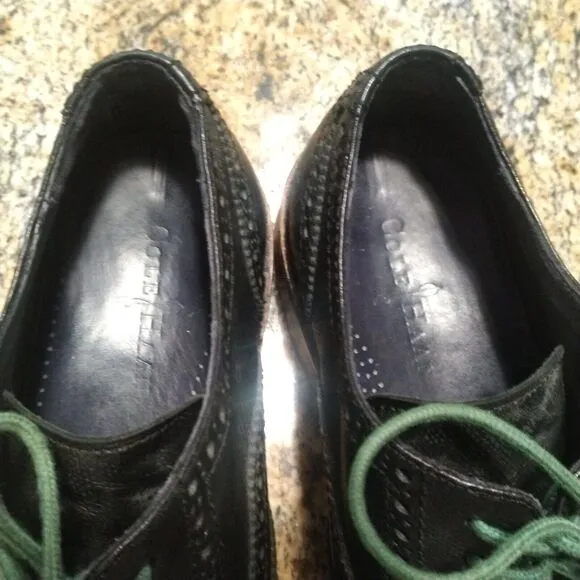 Cole Haan Men's Colton Wingtip Leather Oxford Shoes Lace Up Black Size 10 M