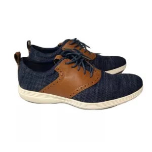 Cole Haan Men's Grand Tour Knit Oxford  Men's Shoes Sz 9. 5 Blue Tan