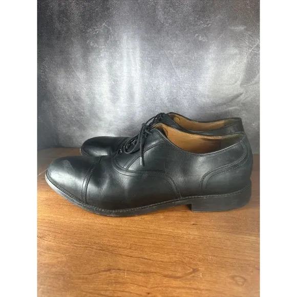 Cole Haan Mens Kneeland Plain Cap Toe Oxford Black Lace Up Dress Shoe Size 14D