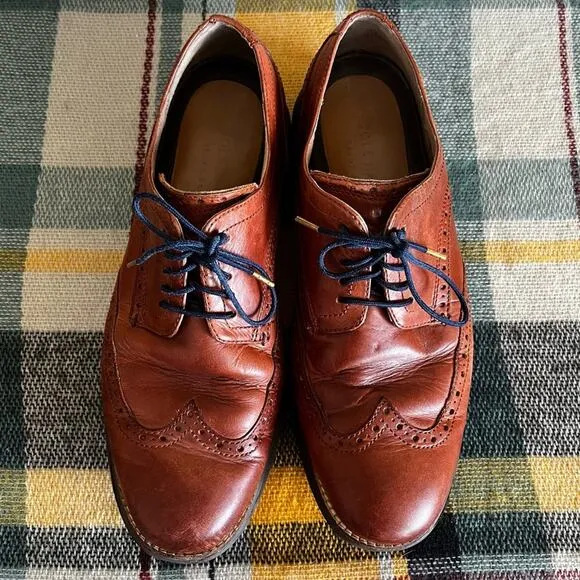 Cole Haan Men's Original Grand Shortwing Oxford Shoes Size 8.5 Brown