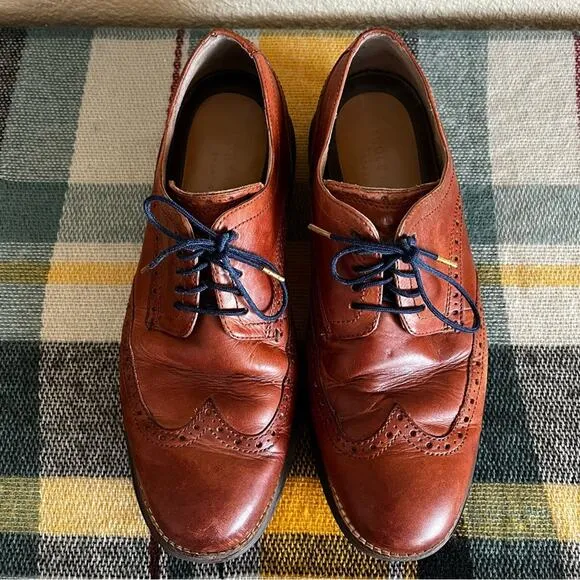 Cole Haan Men's Original Grand Shortwing Oxford Shoes Size 8.5 Brown