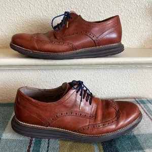 Cole Haan Men's Original Grand Shortwing Oxford Shoes Size 8.5 Brown