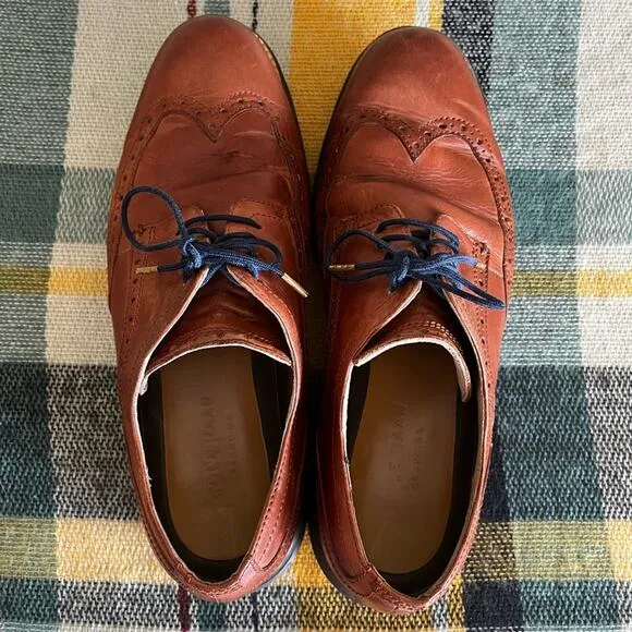 Cole Haan Men's Original Grand Shortwing Oxford Shoes Size 8.5 Brown