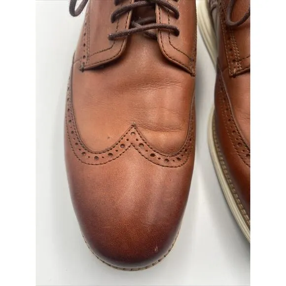Cole Haan Men’s OriginalGrand Wingtip Oxford Shoes Brown Leather C26471 Sz 13 M