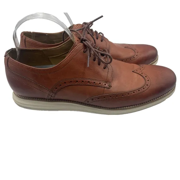Cole Haan Men’s OriginalGrand Wingtip Oxford Shoes Brown Leather C26471 Sz 13 M