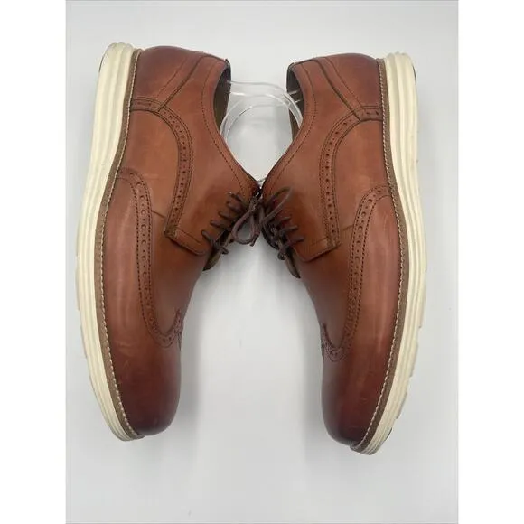 Cole Haan Men’s OriginalGrand Wingtip Oxford Shoes Brown Leather C26471 Sz 13 M