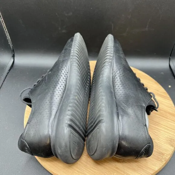 Cole Haan Mens Size 10.5 2.ZeroGrand Laser Wing Derby Black Leather Oxford Shoes