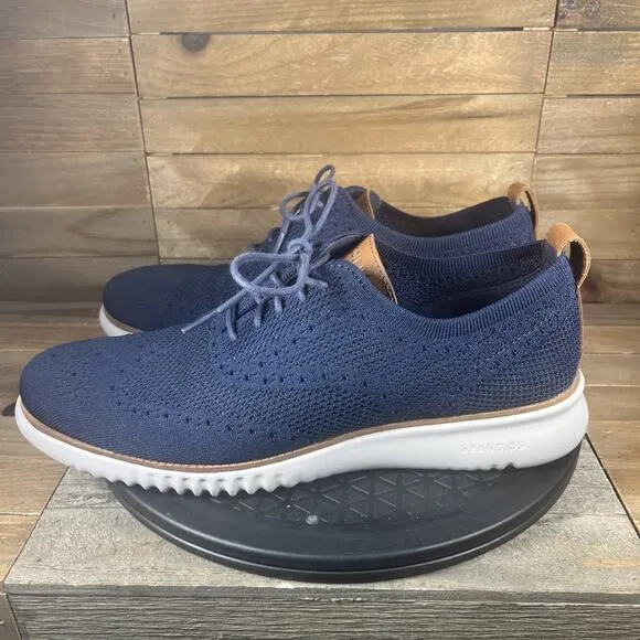 Cole Haan Men's Size 11 M 2.ZERØGRAND Blue Stitchlite Oxford Sleet Style Shoes