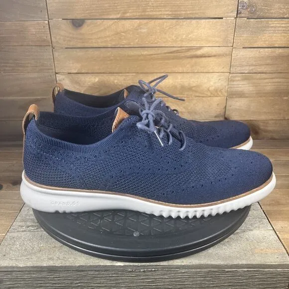 Cole Haan Men's Size 11 M 2.ZERØGRAND Blue Stitchlite Oxford Sleet Style Shoes
