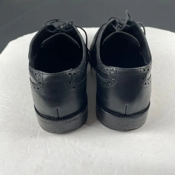 Cole Haan Men's Williams Wingtip Oxford Black Leather Lace Up Shoes Size 9.5 M