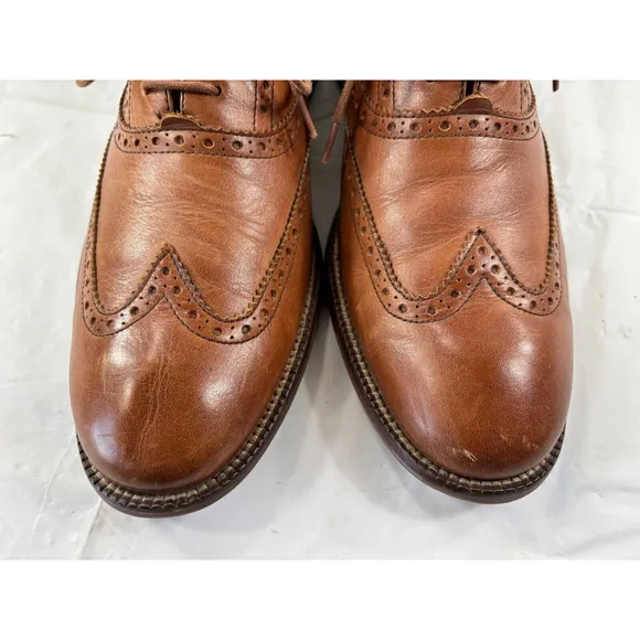 Cole Haan Mens Williams Wingtip Oxford Shoes tan Size 8 M