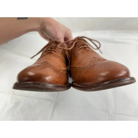 Cole Haan Mens Williams Wingtip Oxford Shoes tan Size 8 M