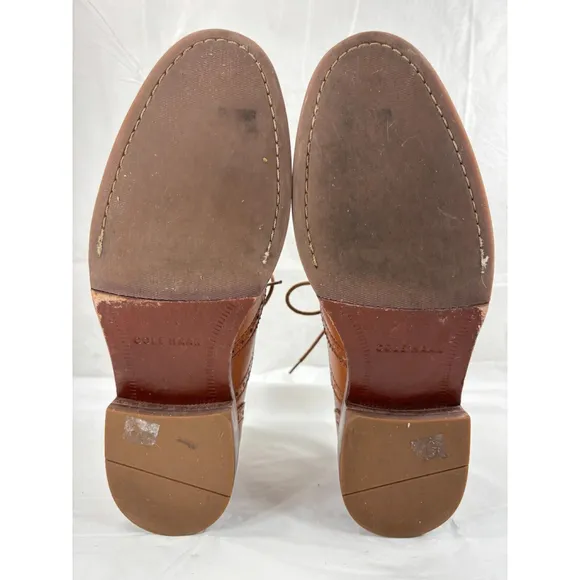 Cole Haan Mens Williams Wingtip Oxford Shoes tan Size 8 M