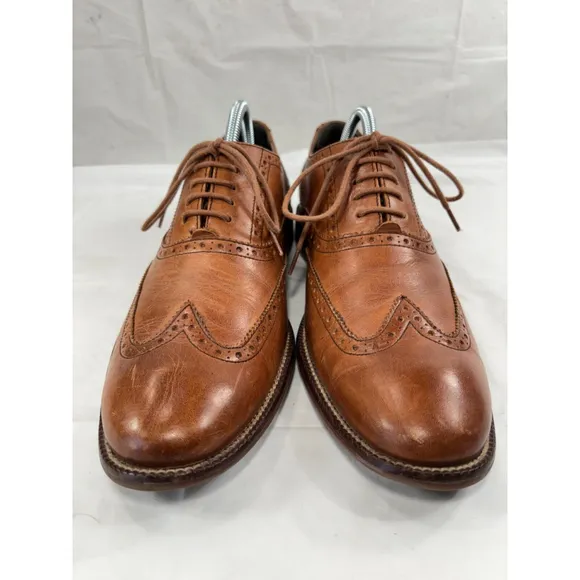 Cole Haan Mens Williams Wingtip Oxford Shoes tan Size 8 M