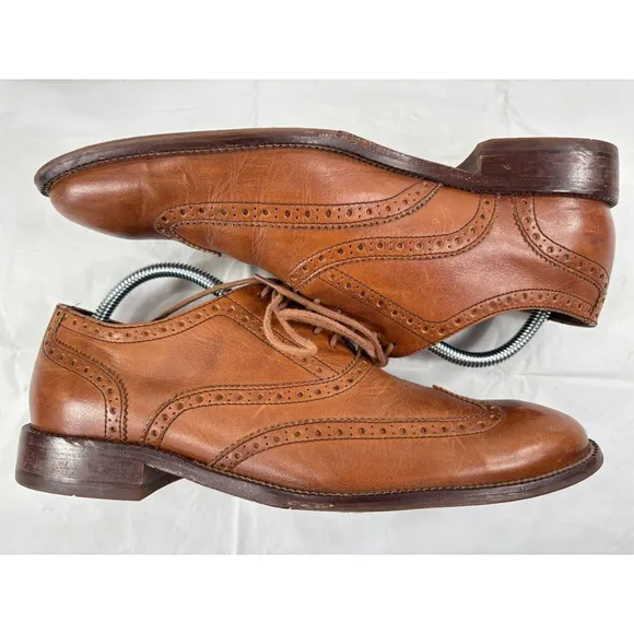 Cole Haan Mens Williams Wingtip Oxford Shoes tan Size 8 M