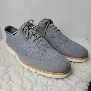Cole Haan Mens Zerogrand Shoes Size 11.5 Wingtip Stitchlite Oxford Gray C24944