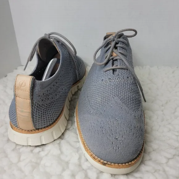 Cole Haan Mens Zerogrand Shoes Size 11.5 Wingtip Stitchlite Oxford Gray C24944
