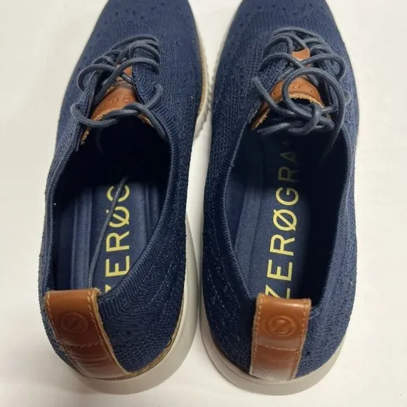 Cole Haan Men's Zerogrand Wingtip Oxford Blue, Size 13 M