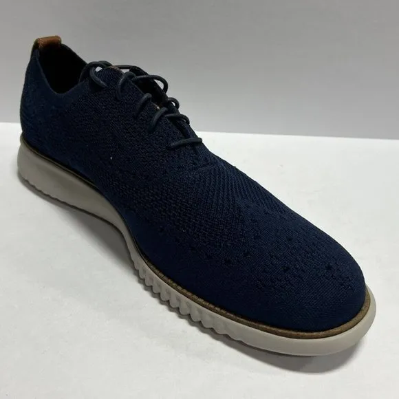 Cole Haan Men's Zerogrand Wingtip Oxford Blue, Size 13 M