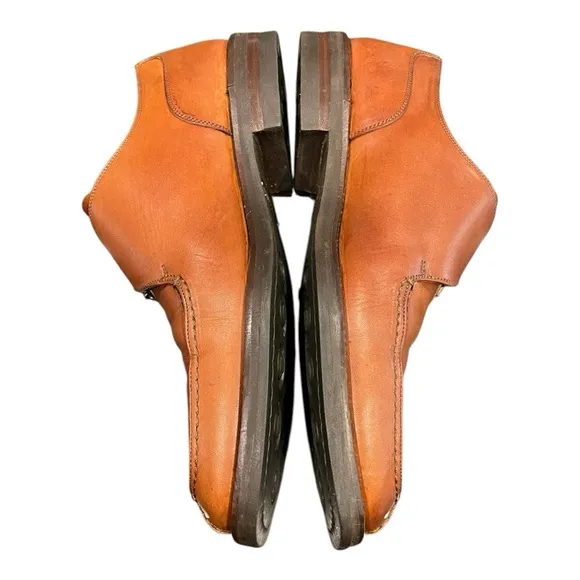 Cole Haan Monk Strap Brown Leather Slip On Dress Shoes Size 8.5