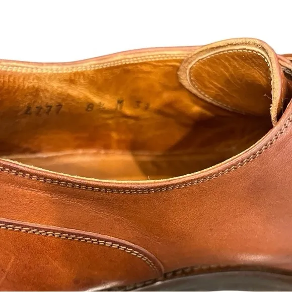Cole Haan Monk Strap Brown Leather Slip On Dress Shoes Size 8.5
