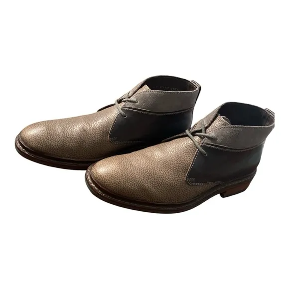 Cole Haan/ Nike Air | chukka boots Mixed leather Blue Grey Brown Lace up Men’s 7