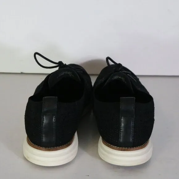 Cole Haan Original Grand Wingtip Oxford Shoes Mens 9.5 Black Stitchlite Ivory