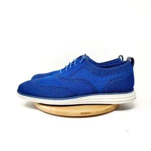 Cole Haan OriginalGrand Shoes Mens 10.5 Stitchlite Oxford Blue Wingtip Sneaker
