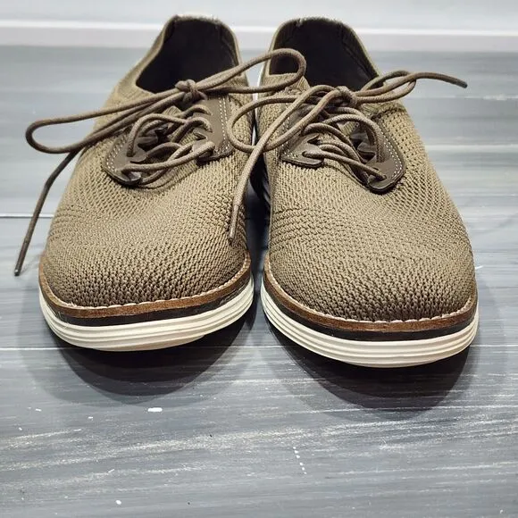 Cole Haan Oxford Shoes Original Grand Meridian Brown Knit Size 8 B Style W26498