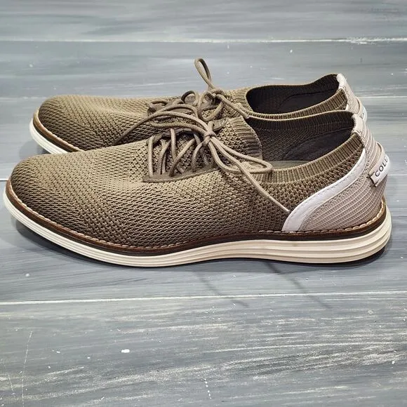Cole Haan Oxford Shoes Original Grand Meridian Brown Knit Size 8 B Style W26498