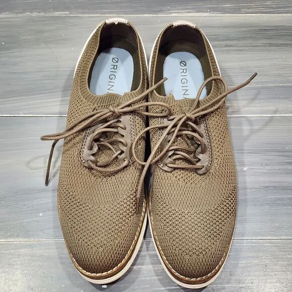 Cole Haan Oxford Shoes Original Grand Meridian Brown Knit Size 8 B Style W26498
