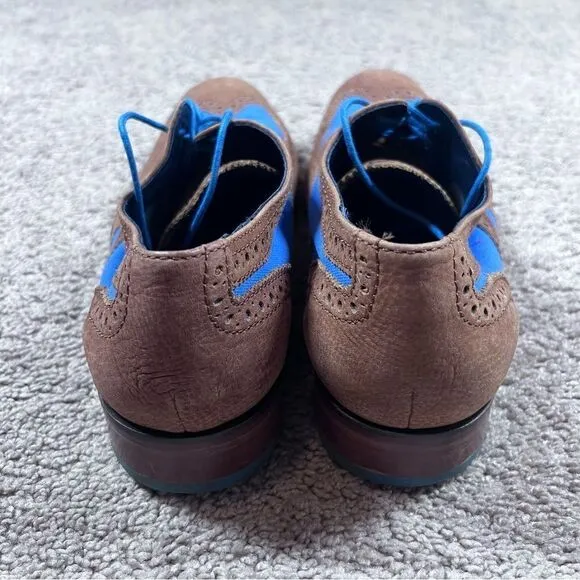 Cole Haan Summer Oxford Shoes Mens 10.5M Brown Blue