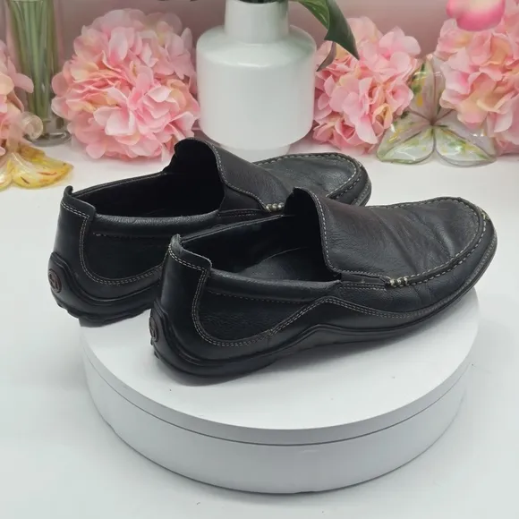 Cole Haan Tucker Venetian Shoes Men's 8M C03557 Black Leather Loafer