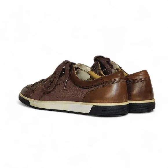 Cole Haan Vartan Sport Oxford Canvas Sneakers in Brown C12397 Mens Size 10.5