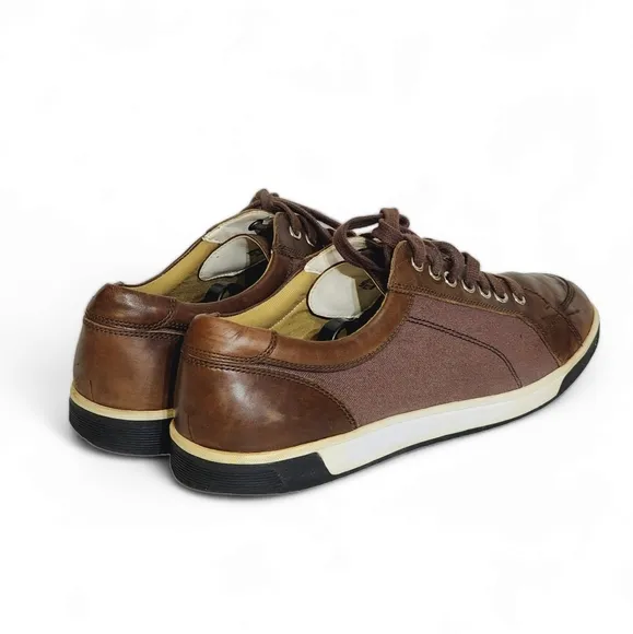 Cole Haan Vartan Sport Oxford Canvas Sneakers in Brown C12397 Mens Size 10.5