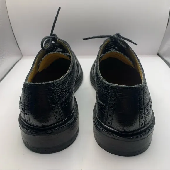 Cole Haan Williams Longwing Derby II C13595 Black Leather Dress 7.5M Y2K Oxford
