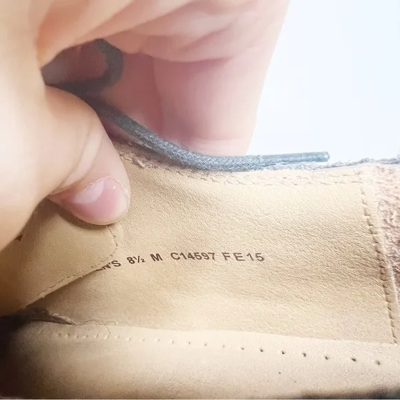 Cole Haan Williams Oxford Grey Tan Leather Shoes Size 8.5 Men’s