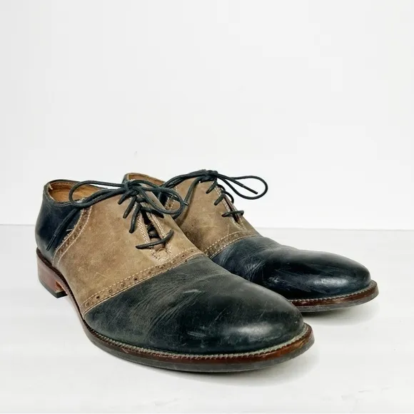 Cole Haan Williams Oxford Grey Tan Leather Shoes Size 8.5 Men’s