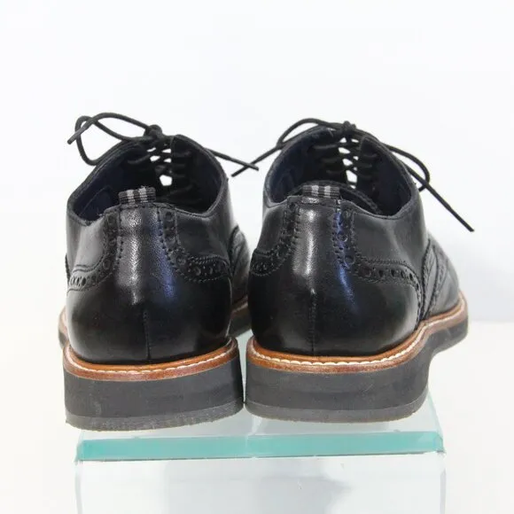 Cole Haan Wingtip Oxford Morris sz 9.5 Mens Black Leather Dress Shoes Grand OS