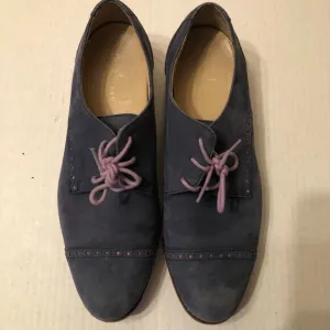 Cole Haan women's blue leather wingtip Oxford shoes size: 8.5B