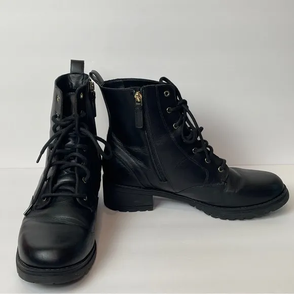Cole Haan Women's Camea Waterproof Combat Boot SZ 10