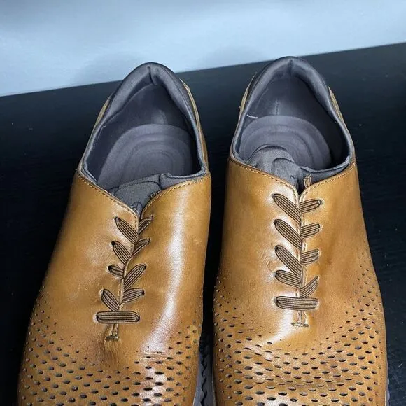Cole Haan ZeroGrand 2.0 C25351 Mens Shoes size 11 Brown Oxford Lined Laser