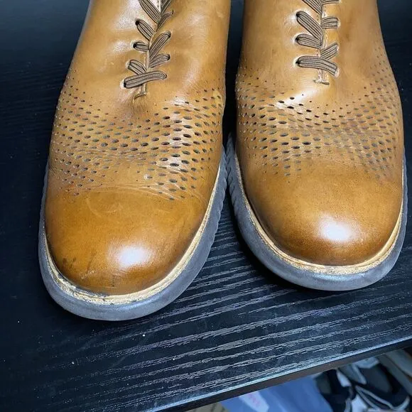 Cole Haan ZeroGrand 2.0 C25351 Mens Shoes size 11 Brown Oxford Lined Laser