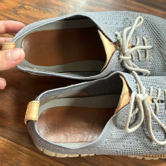 Cole Haan Zerogrand Stitchelite Oxford Shoe Size 9 Grey
